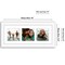 Americanflat 5.5x14 Collage Picture Frame - Fits Three 3x3 Photos or One 5.5x14 Photo